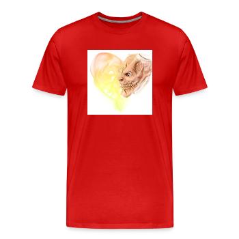 Krampus Percht Devil 2321 - T-shirt bio Premium Homme - rouge - Devant - Damien (186cm)