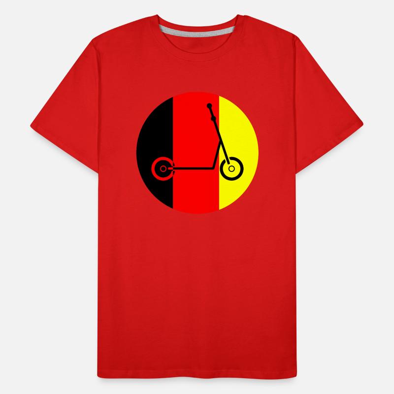 E-Scooter E-Roller Scooter T-shirt bio Premium Homme