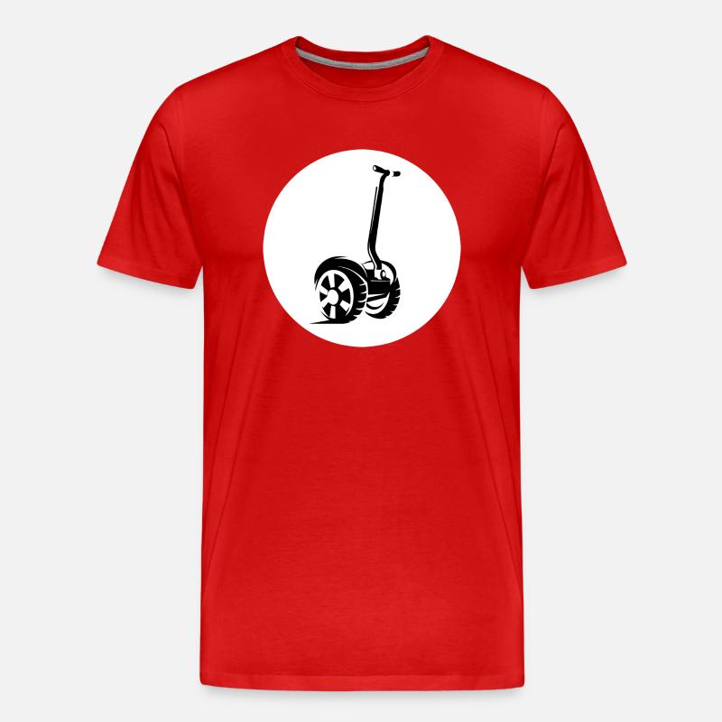 E-Scooter E-Roller Scooter - T-shirt bio Premium Homme - rouge