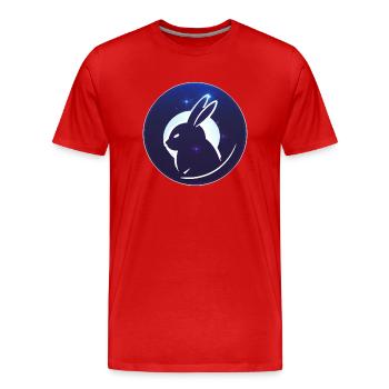 New year rabbit ! - T-shirt bio Premium Homme - rouge - Devant - Damien (186cm)