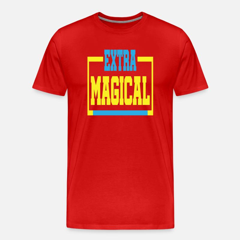 Extra Magical - Männer Premium Bio T-Shirt - Rot