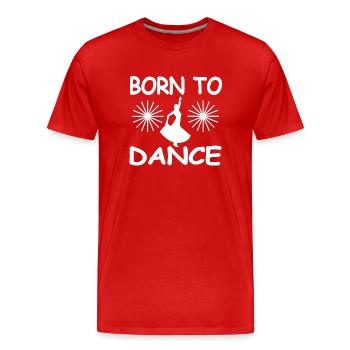 Danser - T-shirt bio Premium Homme - rouge - Devant - Damien (186cm)