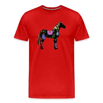 Bassin - T-shirt bio Premium Homme - rouge - Devant - Damien (186cm)