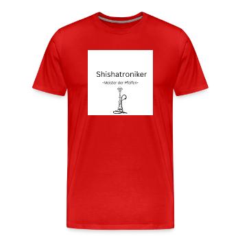 20230124 145813 0000 - T-shirt bio Premium Homme - rouge - Devant - Damien (186cm)