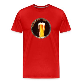 Bierliebhaber seit... Immer - Männer Premium Bio T-Shirt - Rot - Vorne - Damien (186cm)