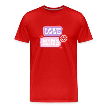 love wins - T-shirt bio Premium Homme - rouge - Devant - Damien (186cm)