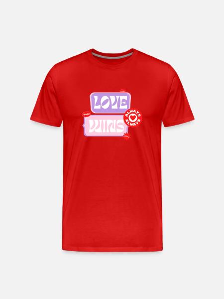 love wins - T-shirt bio Premium Homme - rouge