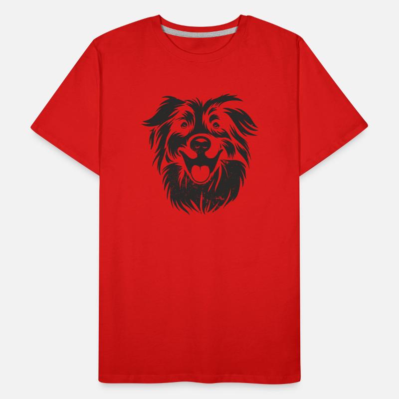 Aussie - Australian Shepherd Männer Premium Bio T-Shirt