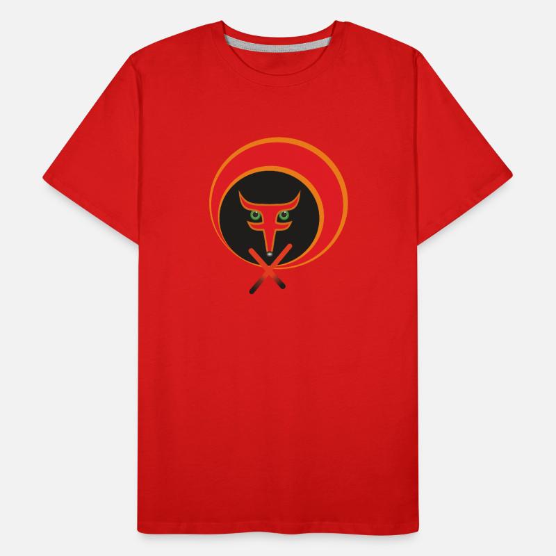Der Rotfuchs des Lebens. Männer Premium Bio T-Shirt