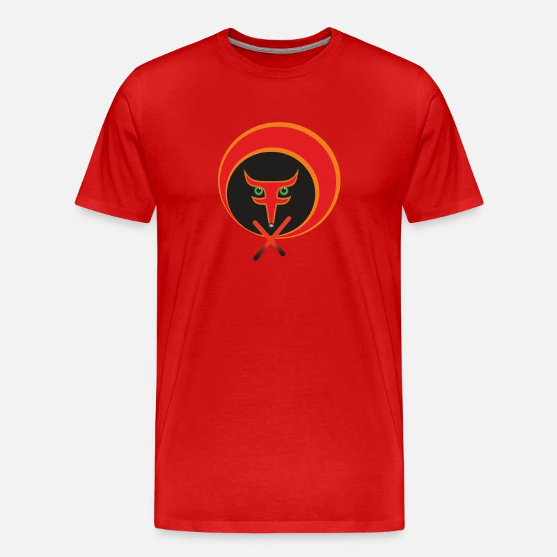 Der Rotfuchs des Lebens. - Männer Premium Bio T-Shirt - Rot