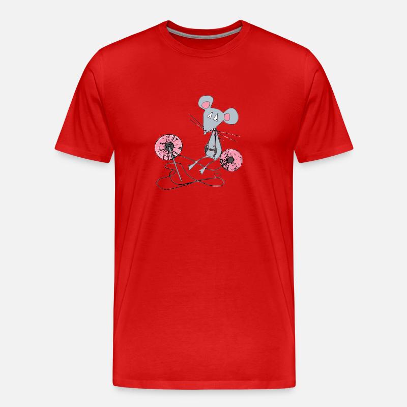 Mimi die traurige Maus - Männer Premium Bio T-Shirt - Rot