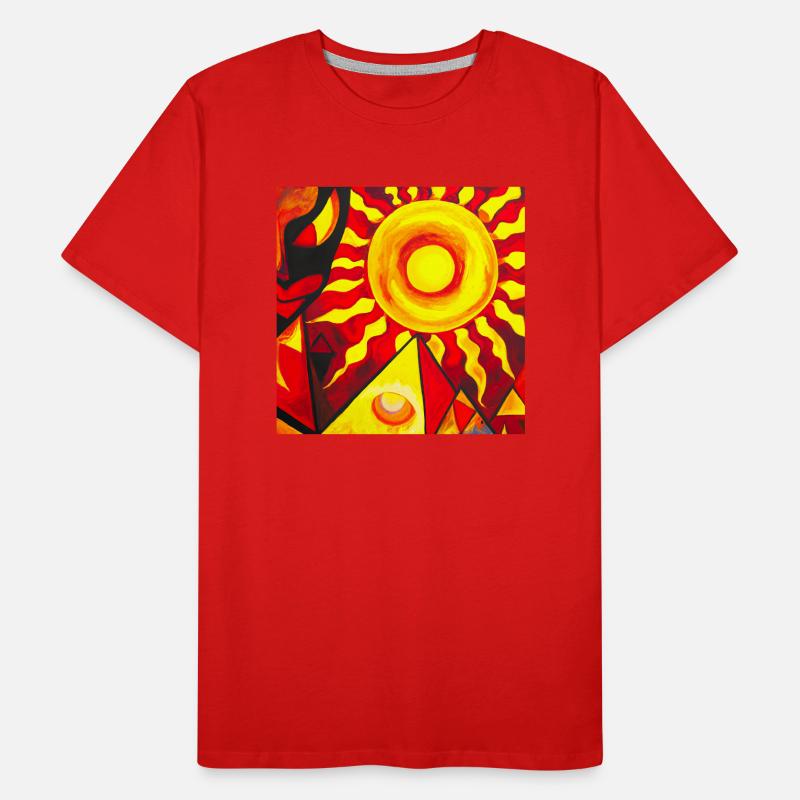 Alien visitant les pyramides T-shirt bio Premium Homme