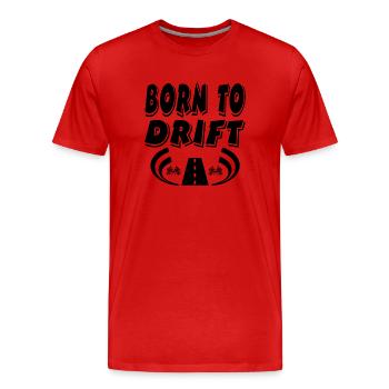 Voiture - T-shirt bio Premium Homme - rouge - Devant - Damien (186cm)