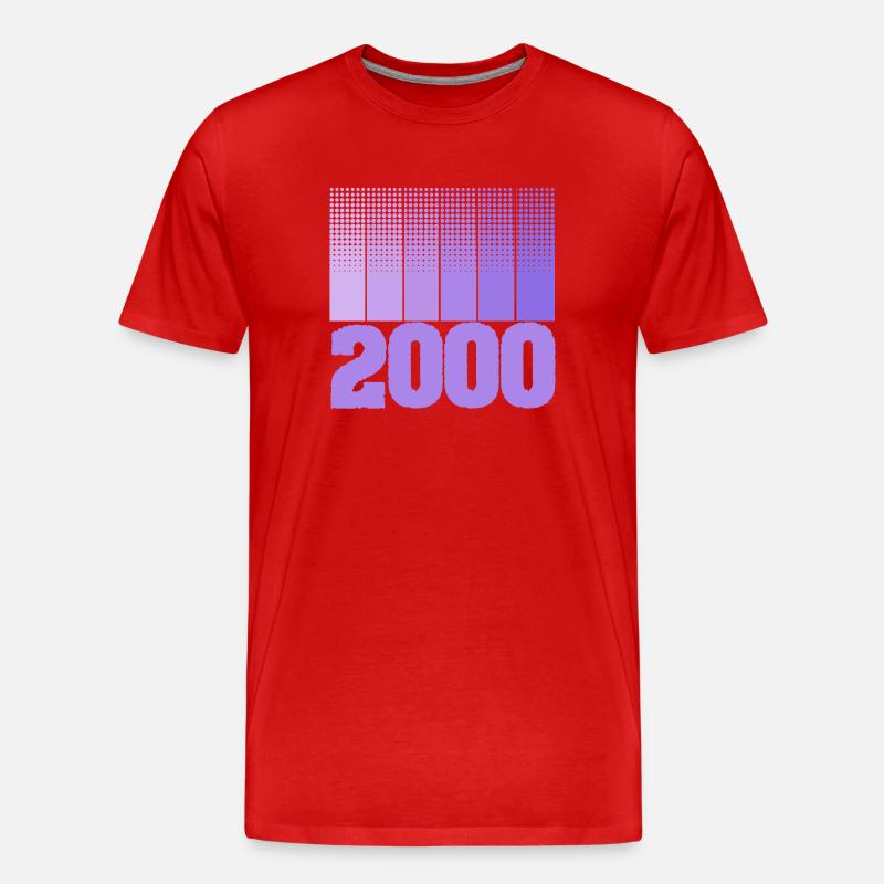 2000 2000 - Männer Premium Bio T-Shirt - Rot