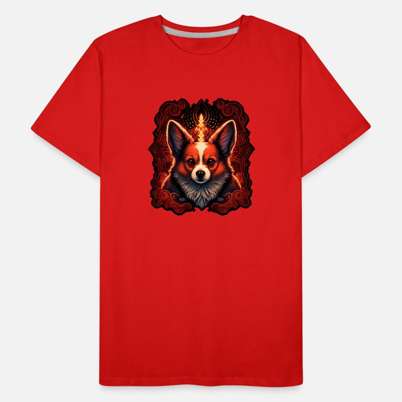 Corgi Necromancer Männer Premium Bio T-Shirt