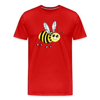Insecte - T-shirt bio Premium Homme - rouge - Devant - Damien (186cm)