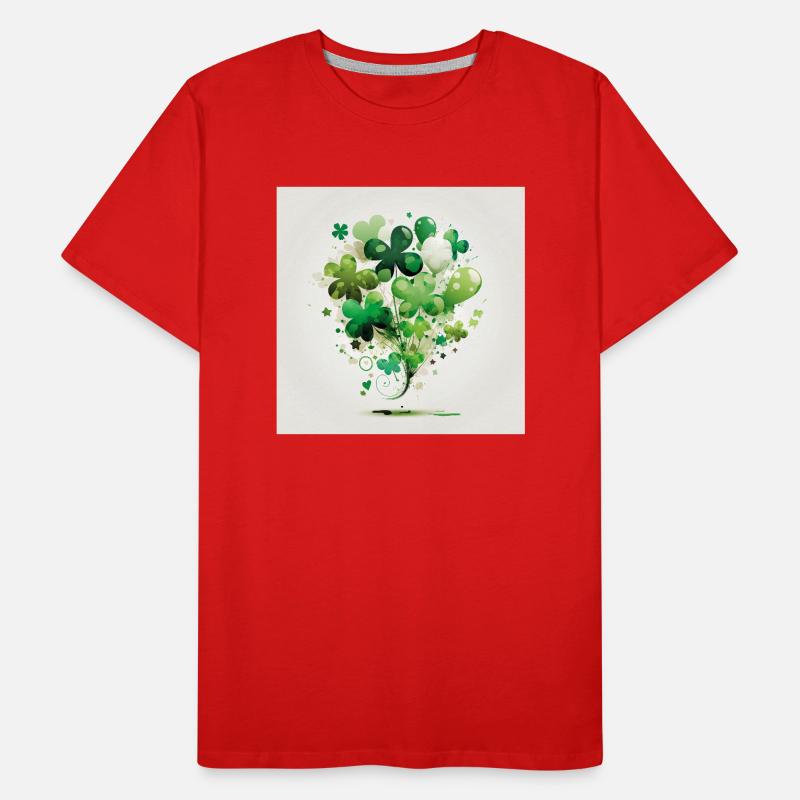 Composition ballons trèfles T-shirt bio Premium Homme