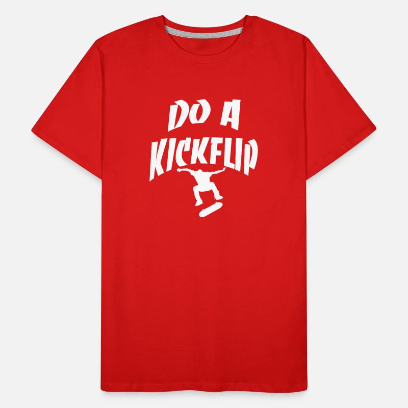 Machen Sie einen Kickflip Männer Premium Bio T-Shirt