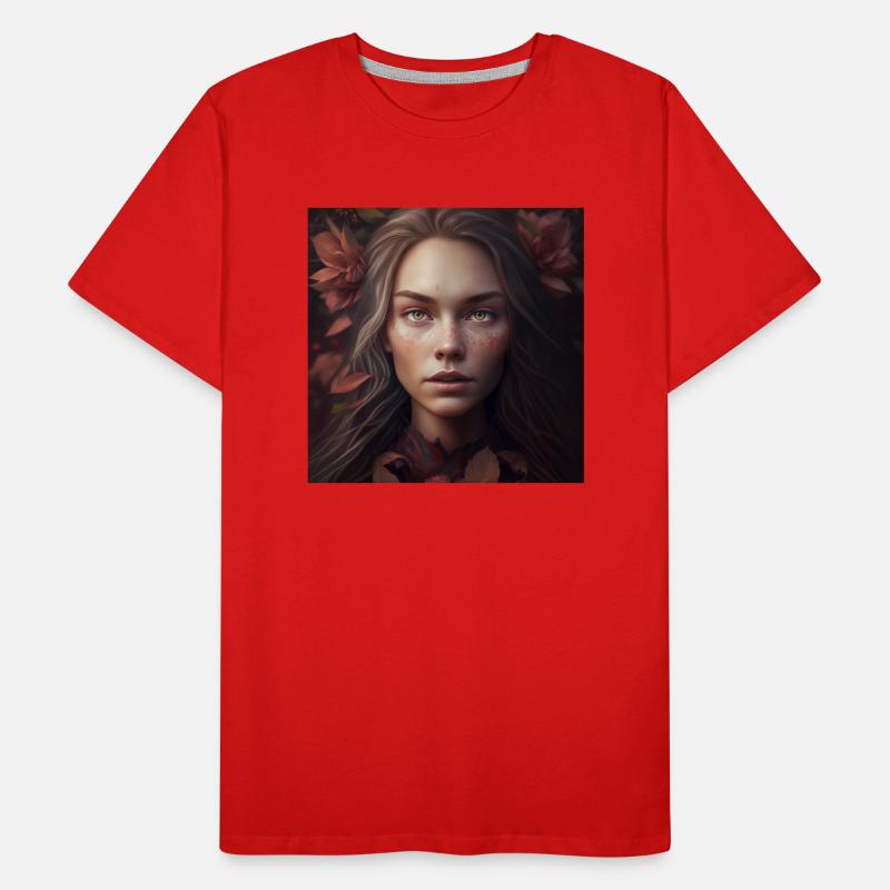 Face in autumn Men's Premium Organic T-Shirt
