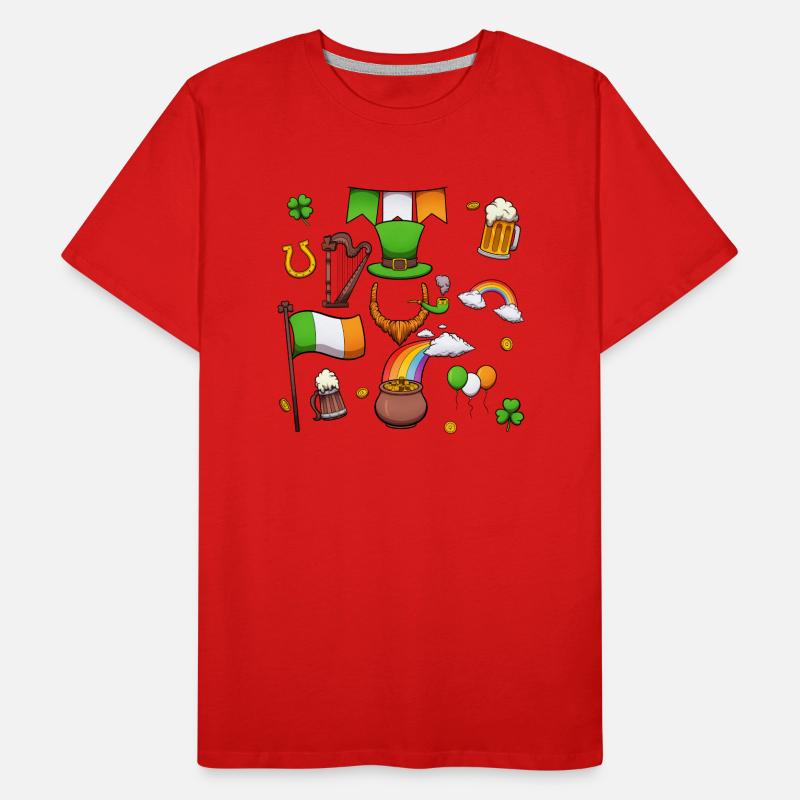 Éléments de la Saint-Patrick T-shirt bio Premium Homme