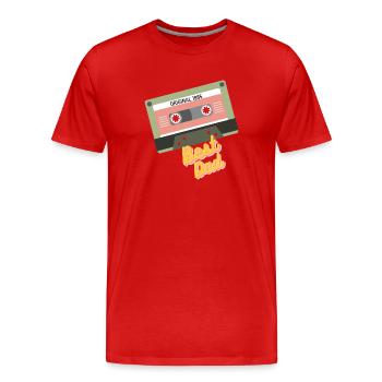 Meilleur père (1985) - T-shirt bio Premium Homme - rouge - Devant - Damien (186cm)