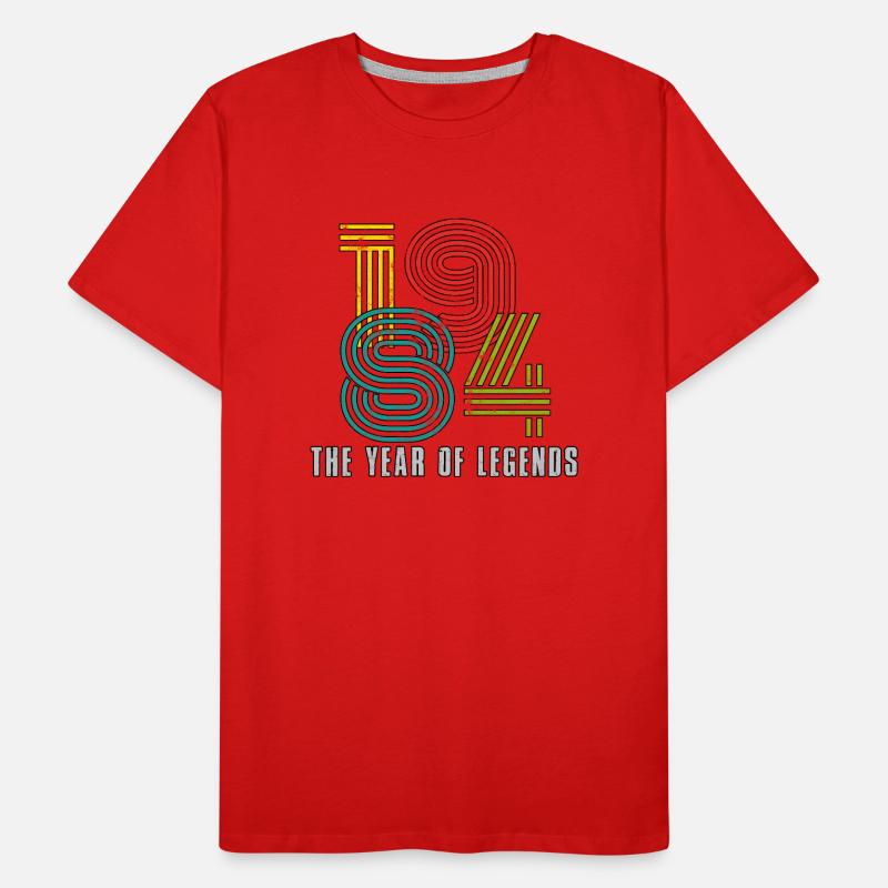 1984 Rétro de l’année de naissance T-shirt bio Premium Homme