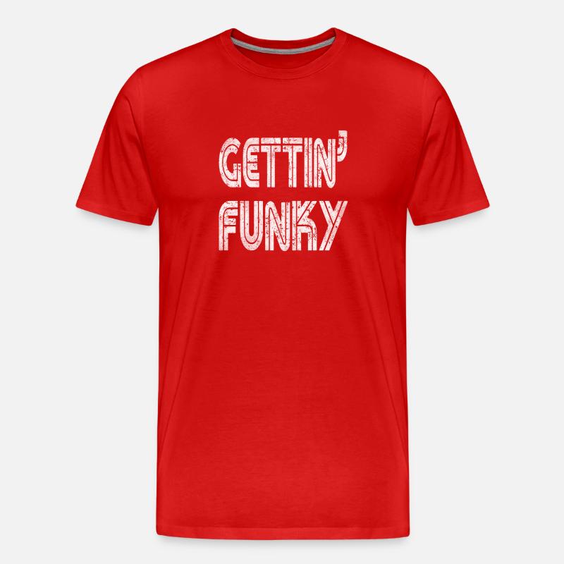 Gettin Funky - Männer Premium Bio T-Shirt - Rot