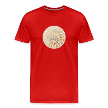 Geometrische Form - Männer Premium Bio T-Shirt - Rot - Vorne - Damien (186cm)