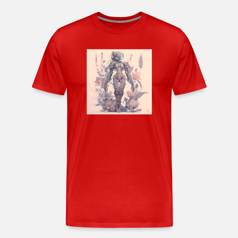 in harmony with nature evolution - Men's Premium Organic T-Shirt - red