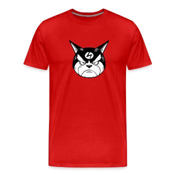 Exok the - Men's Premium Organic T-Shirt - red - Front - Damien (186cm)