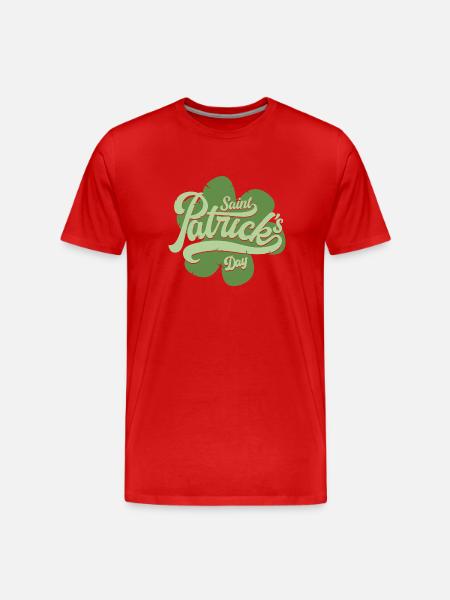 Saint Patrick s Day - T-shirt bio Premium Homme - rouge