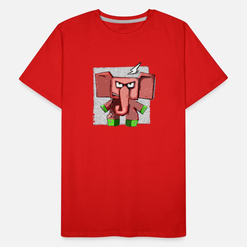 Blax the grumpy elephant Men's Premium Organic T-Shirt