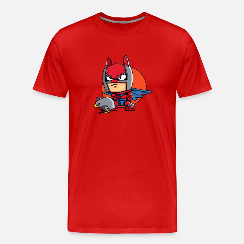 Blo der Superheld - Männer Premium Bio T-Shirt - Rot