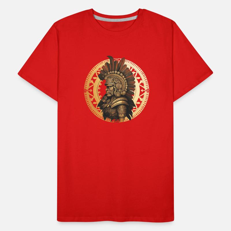 Aztec Warrior I Warrior Motive Man Gift Idea Men's Premium Organic T-Shirt