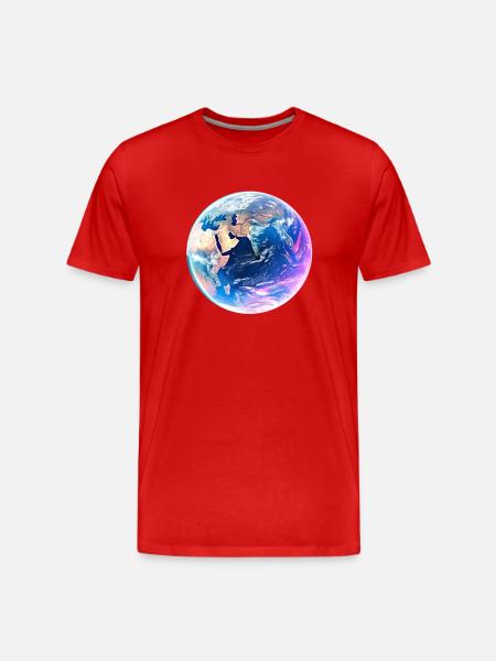 Monde - T-shirt bio Premium Homme - rouge