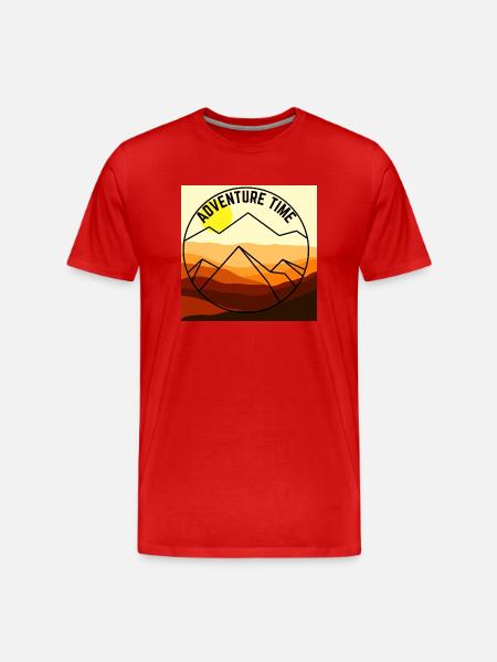 Adventure - Männer Premium Bio T-Shirt - Rot