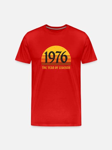 Millésime 1976 - T-shirt bio Premium Homme - rouge
