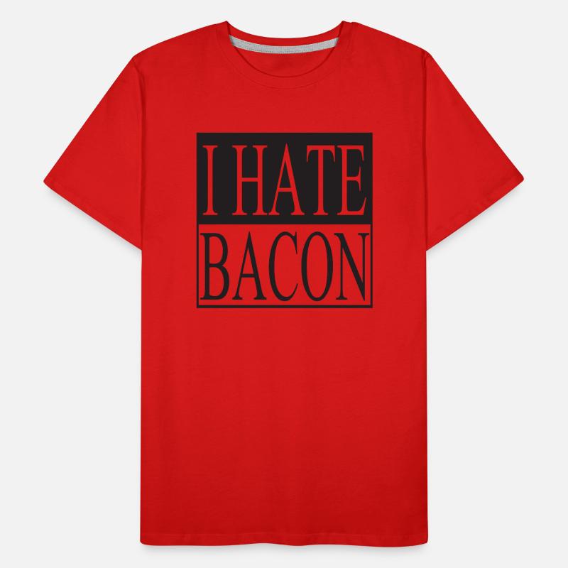 I hate Bacon Männer Premium Bio T-Shirt