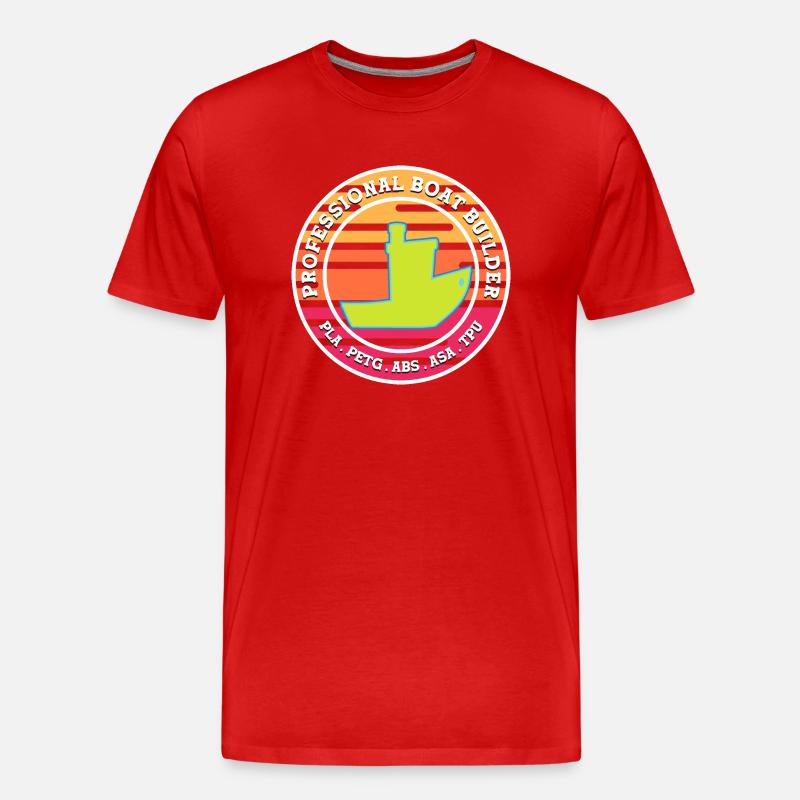 Benchy Professioneller Bootsbauer - Männer Premium Bio T-Shirt - Rot