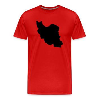 Iran - Men's Premium Organic T-Shirt - red - Front - Damien (186cm)