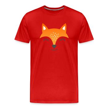 Petite écaille de tortue - T-shirt bio Premium Homme - rouge - Devant - Damien (186cm)