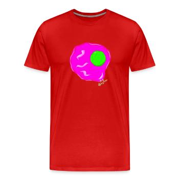 Œuf au plat Fosfi - T-shirt bio Premium Homme - rouge - Devant - Damien (186cm)