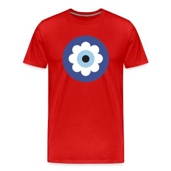 Nazar - T-shirt bio Premium Homme - rouge - Devant - Damien (186cm)