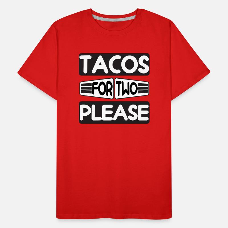 Tacos pour deux s’il vous plaît T-shirt bio Premium Homme