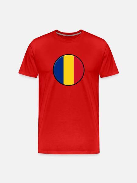 Drapeau roumanie - T-shirt bio Premium Homme - rouge