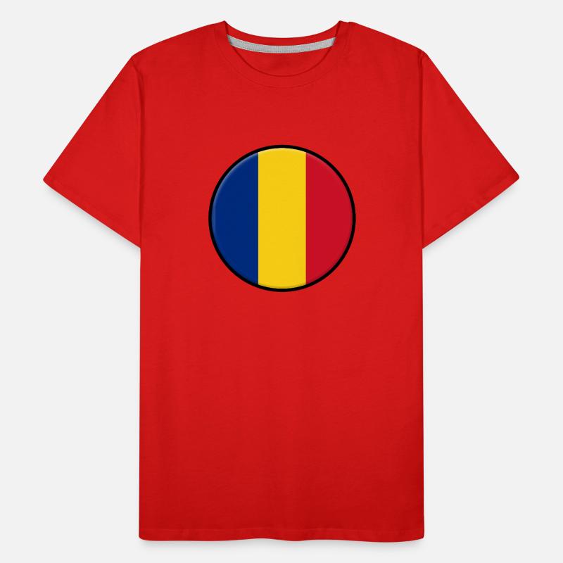 Drapeau roumanie T-shirt bio Premium Homme
