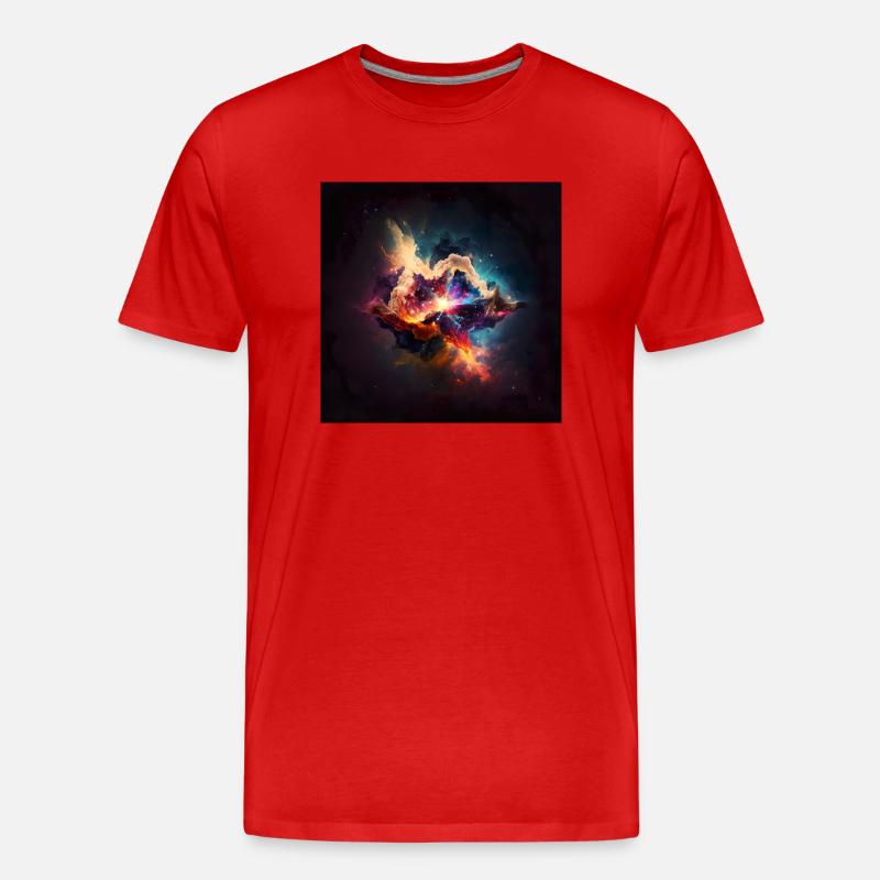 Kosmisches Universum n°6 - Männer Premium Bio T-Shirt - Rot