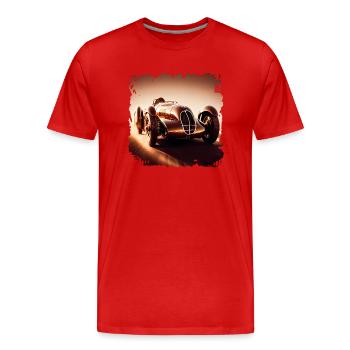 Classic Autorennen ist ein aufregendes Erlebnis - Männer Premium Bio T-Shirt - Rot - Vorne - Damien (186cm)
