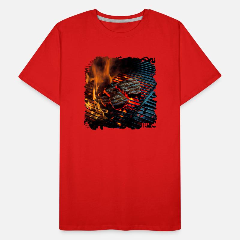 Meat is an important source of protein Men's Premium Organic T-Shirt