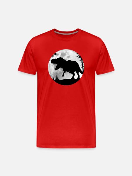 T-REX - Männer Premium Bio T-Shirt - Rot